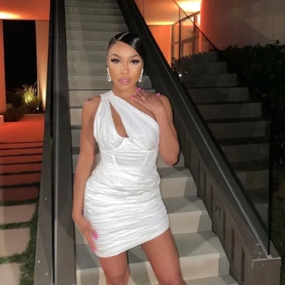 House of CB White One-Shoulder Dress - Picture 6 of 13